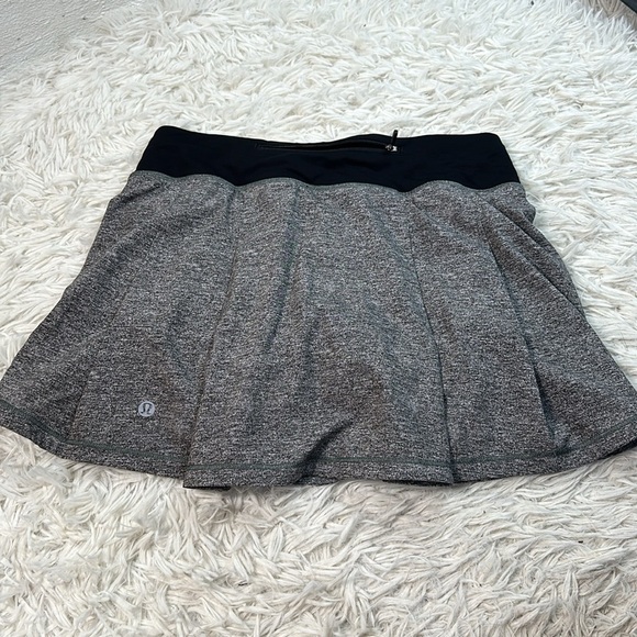 Lululemon Pace Rival Skirt (Tall) *No Panels 15" Heather Lux Multi Black / Black - Picture 5 of 7